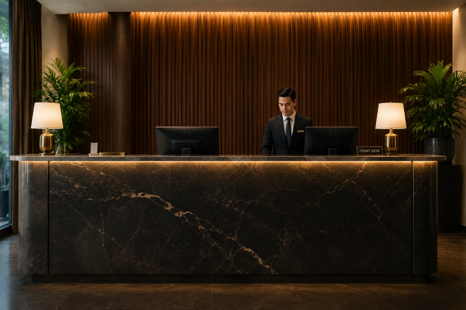 Hotel front desk