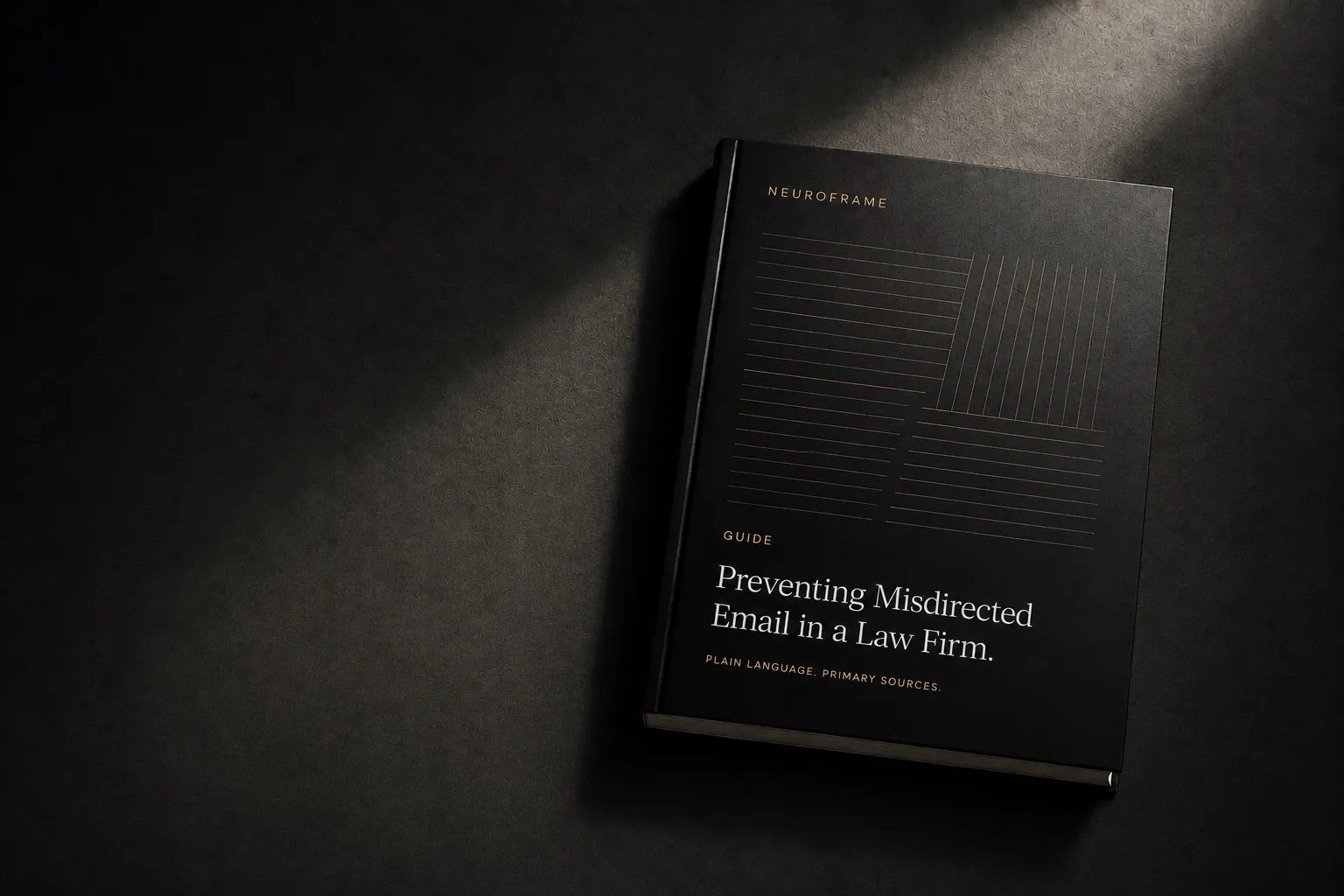 Preventing misdirected email in a law firm: guide cover